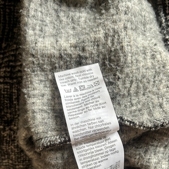 J. Crew Mercantile | Black & White Turtleneck Sweater, M - Picture 4 of 4